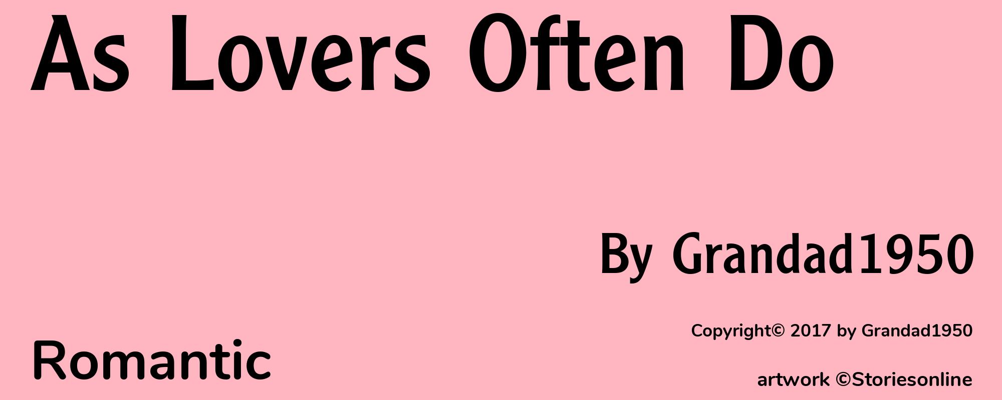 As Lovers Often Do - Cover