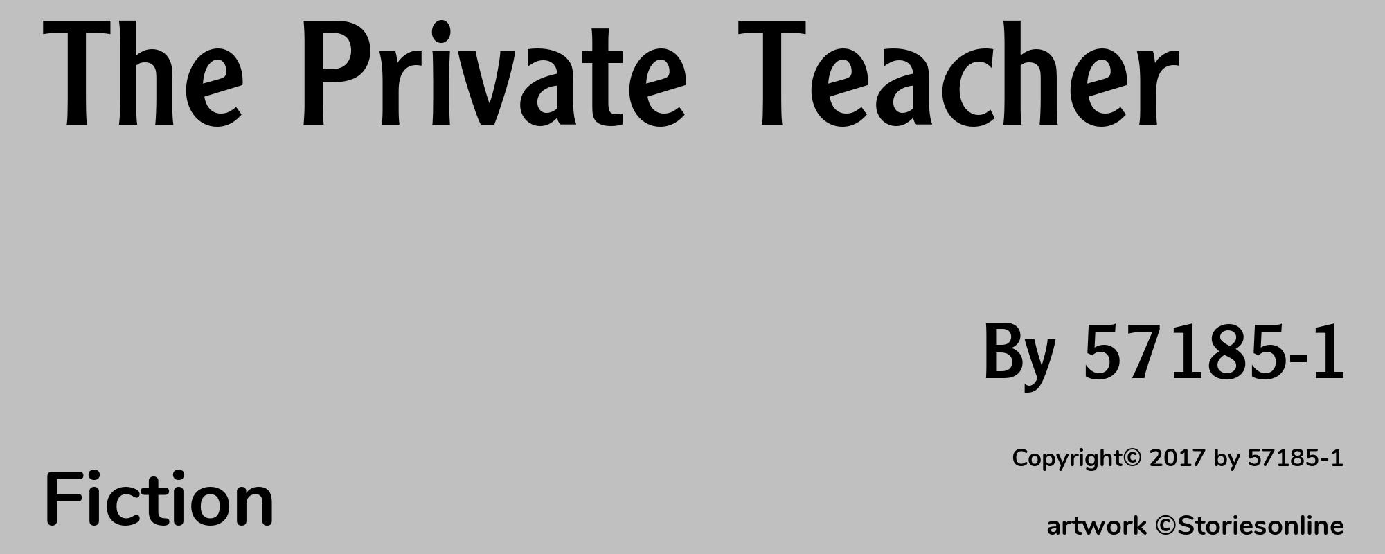 The Private Teacher - Cover
