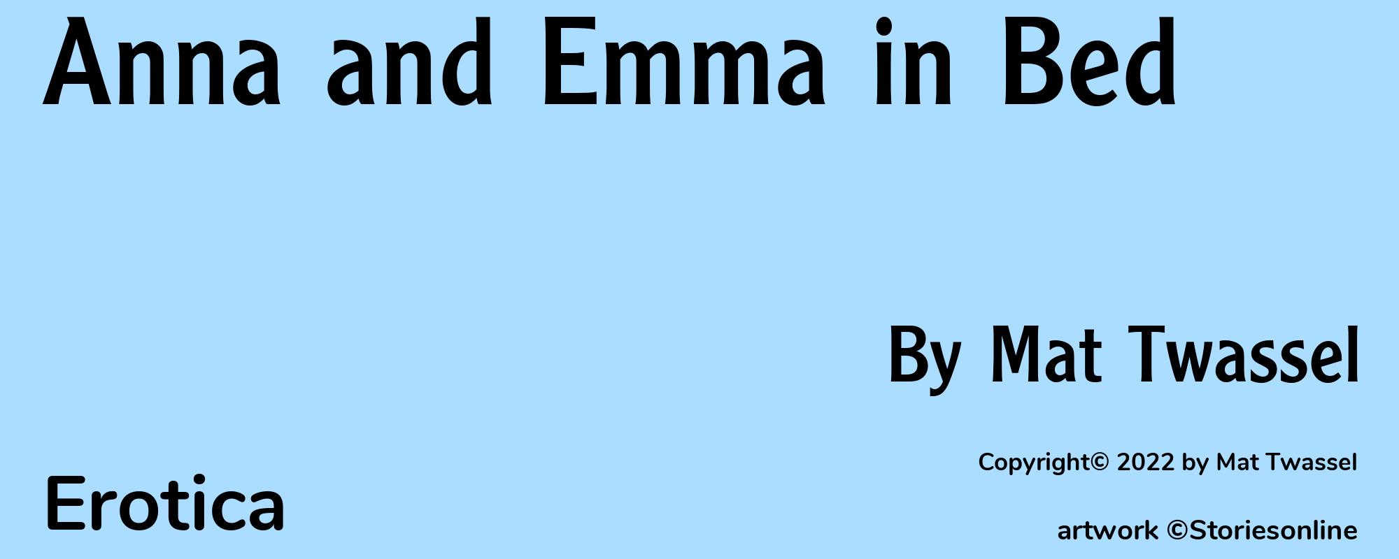 Anna and Emma in Bed - Cover