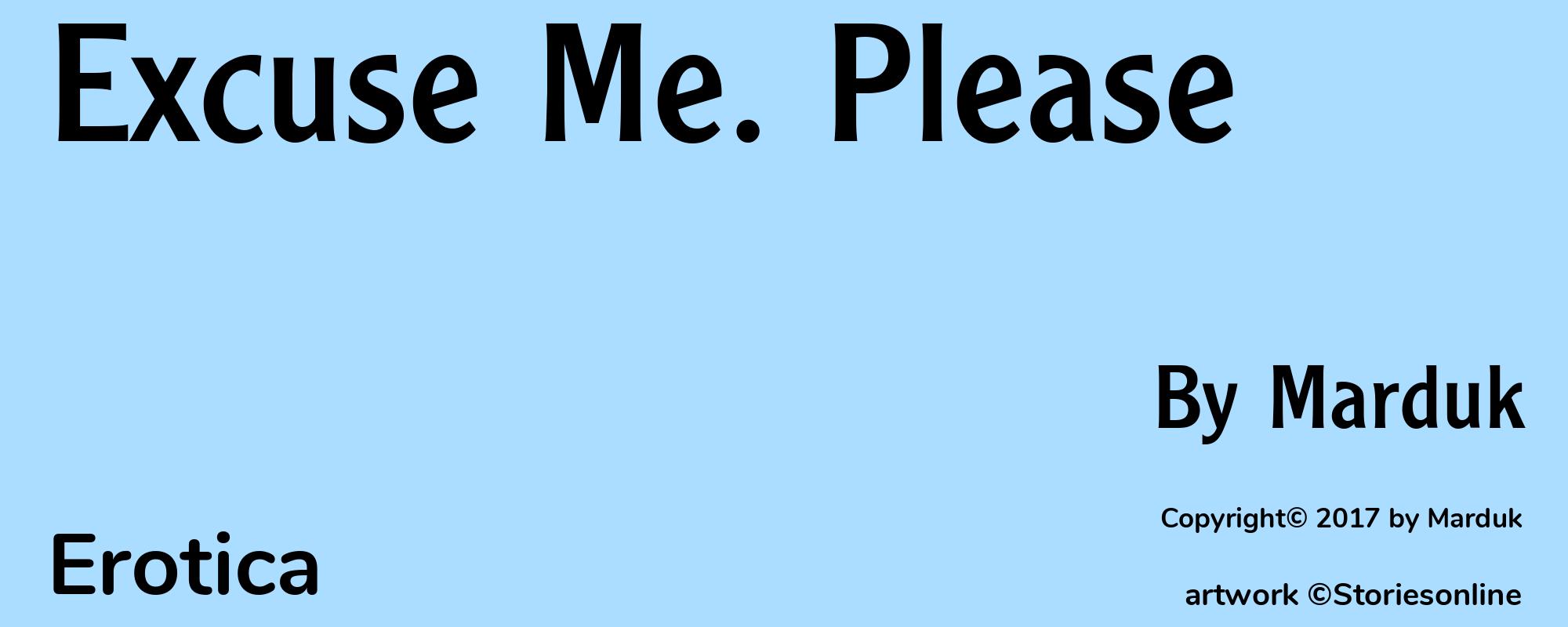 Excuse Me. Please - Cover