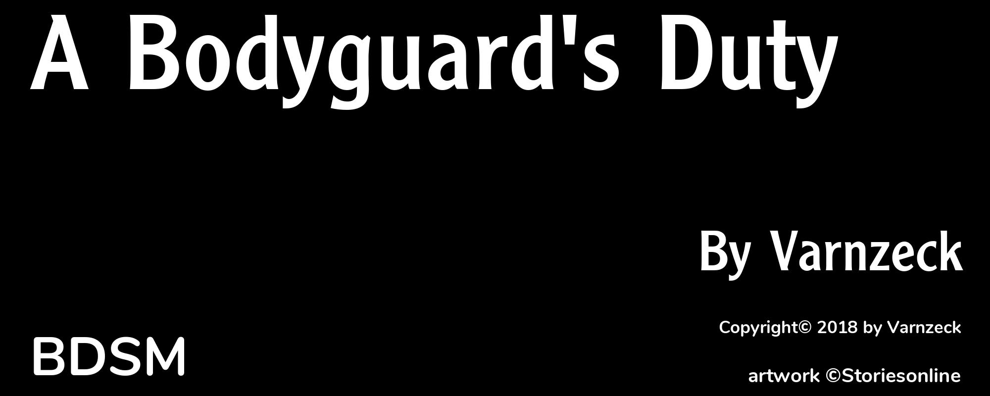 A Bodyguard's Duty - Cover