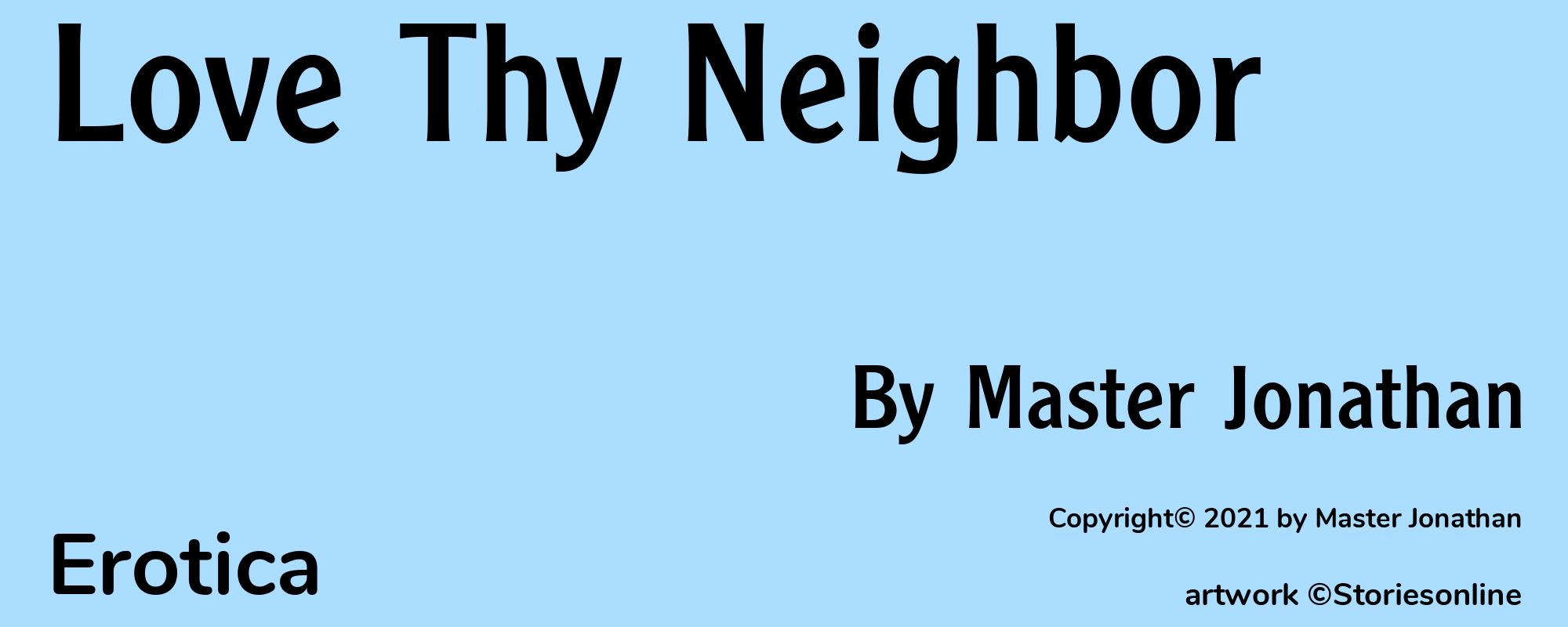 Love Thy Neighbor - Cover