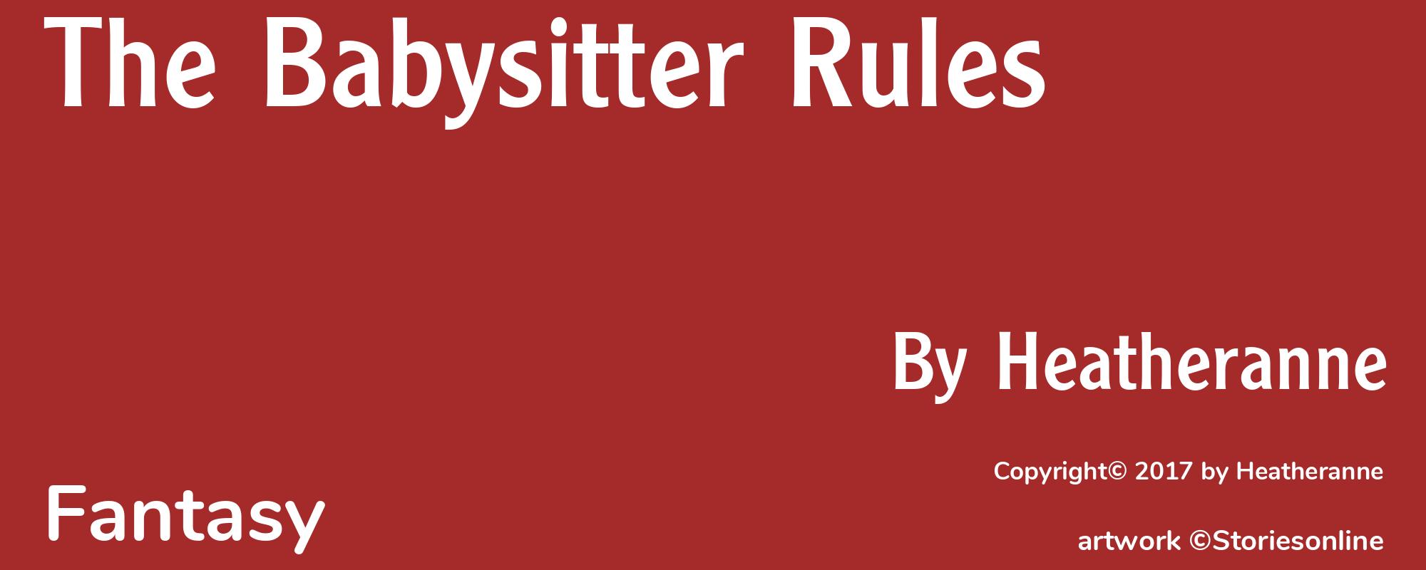 The Babysitter Rules - Cover