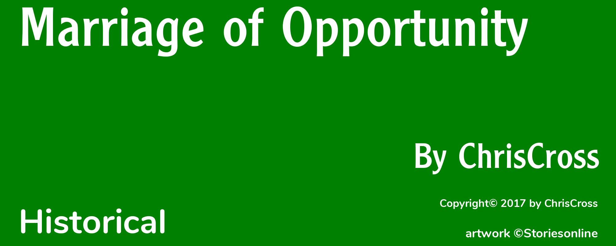 Marriage of Opportunity - Cover