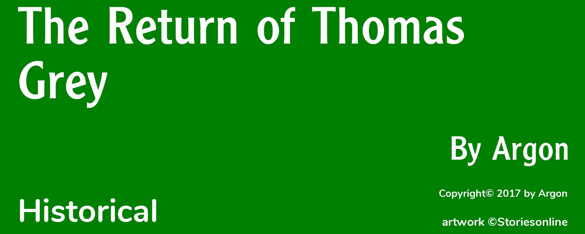 The Return of Thomas Grey - Cover