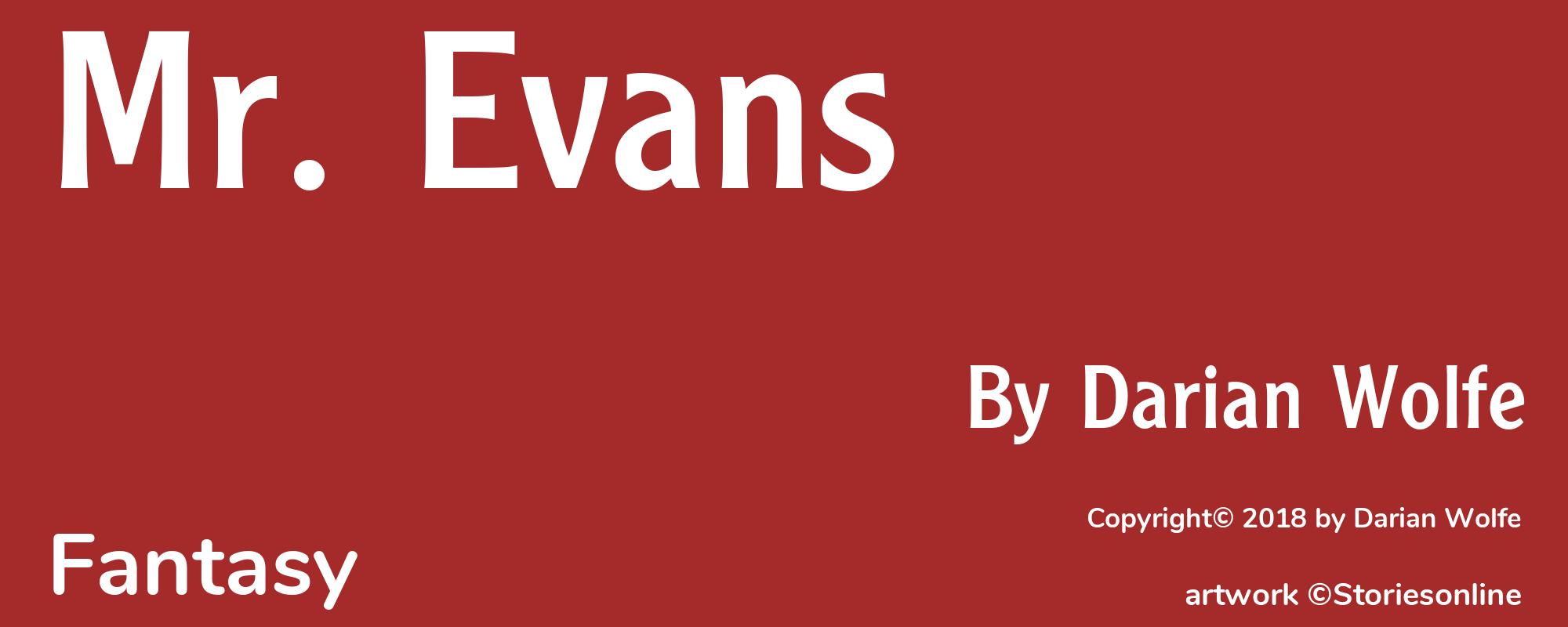 Mr. Evans - Cover