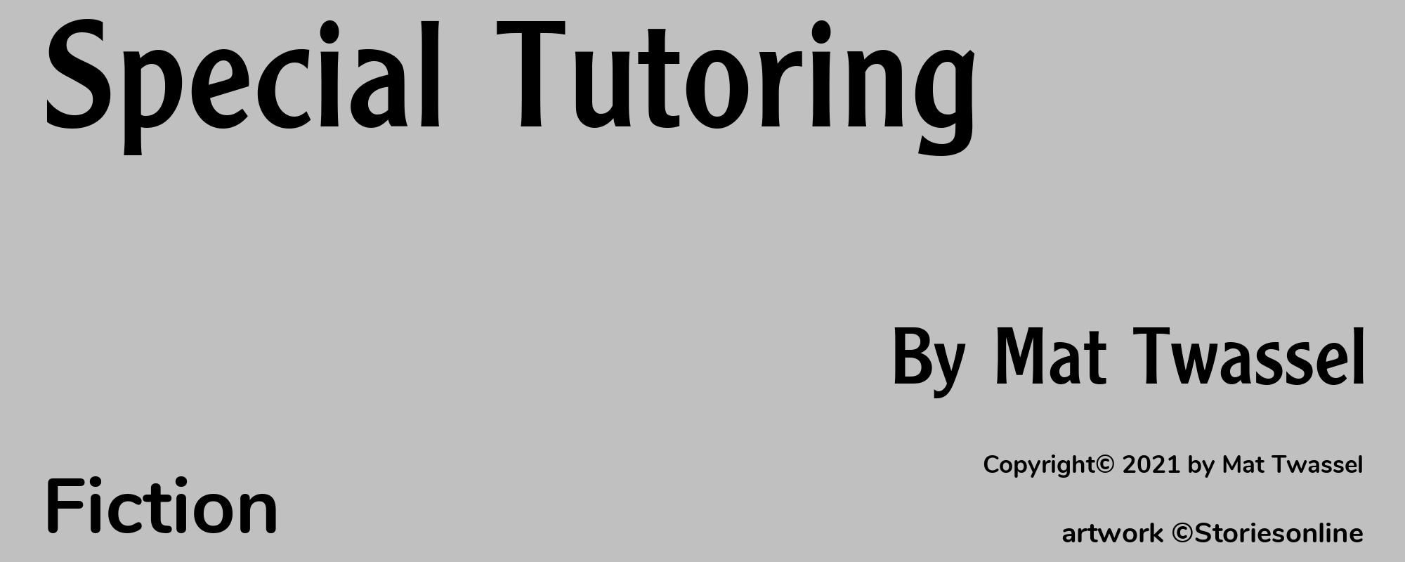 Special Tutoring - Cover