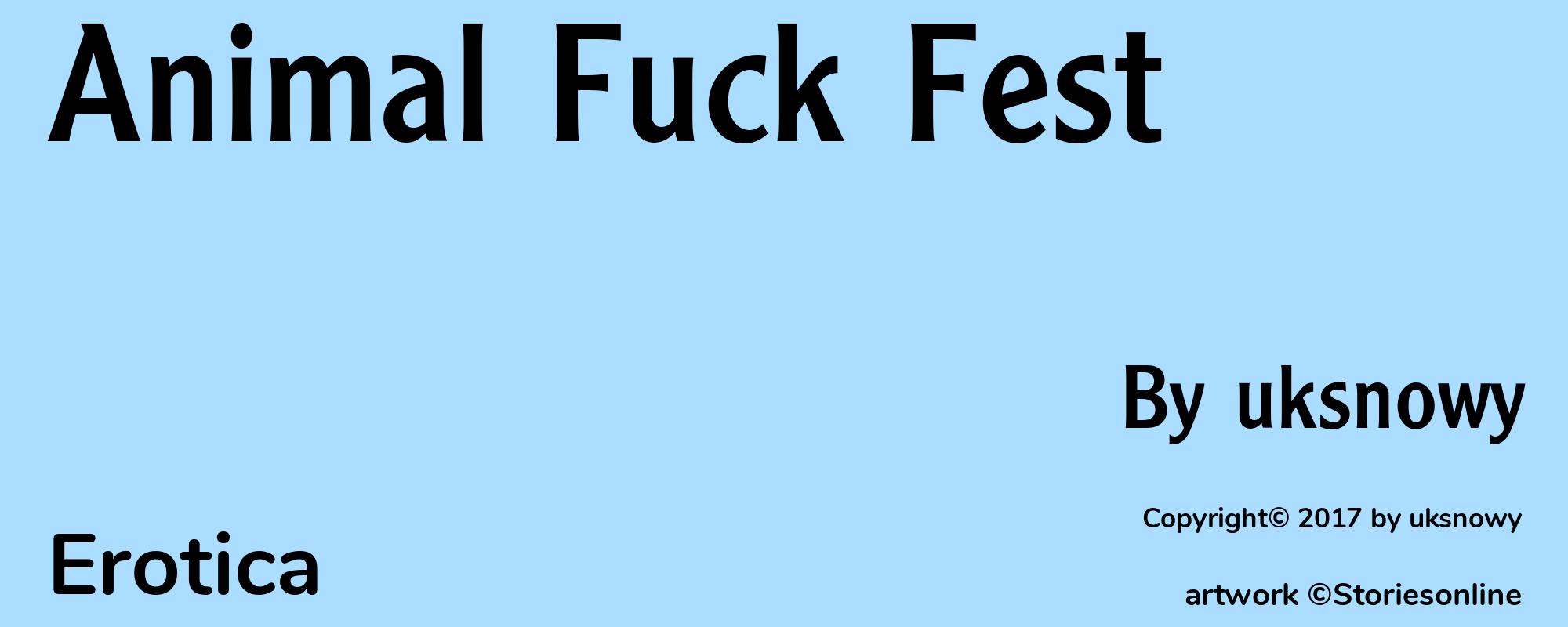 Animal Fuck Fest - Cover