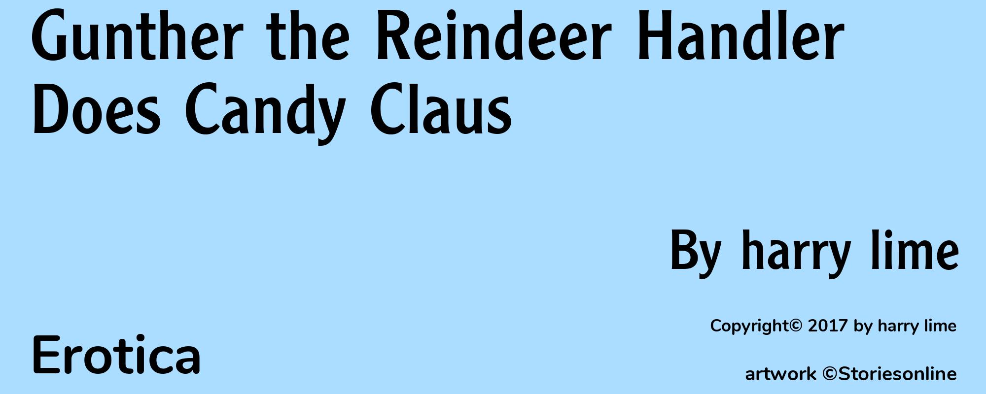 Gunther the Reindeer Handler Does Candy Claus - Cover