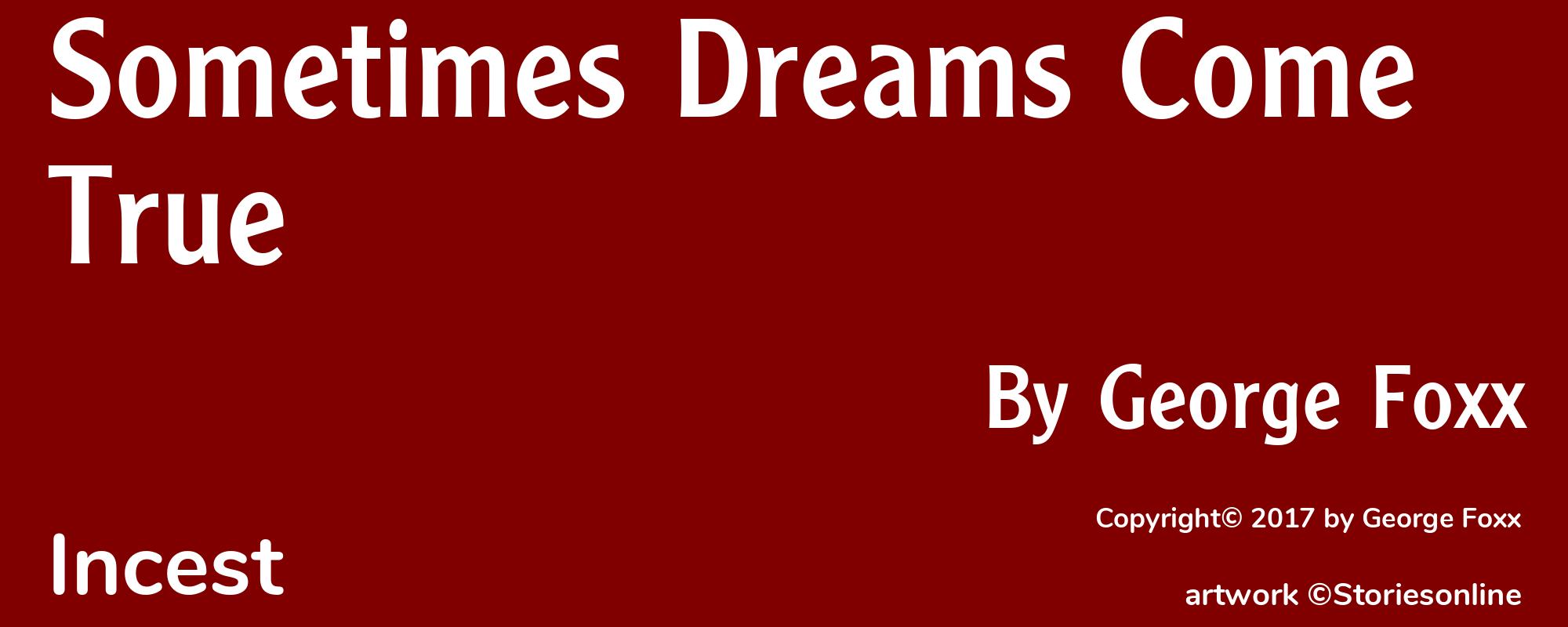 Sometimes Dreams Come True - Cover