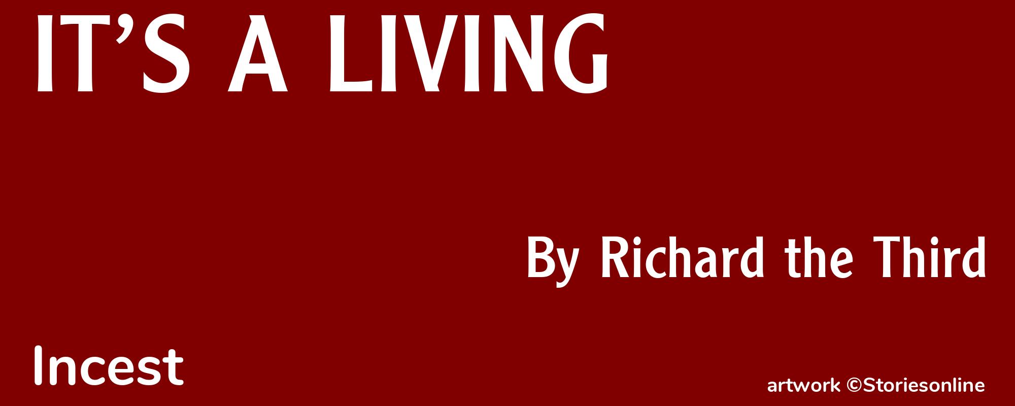 IT’S A LIVING - Cover
