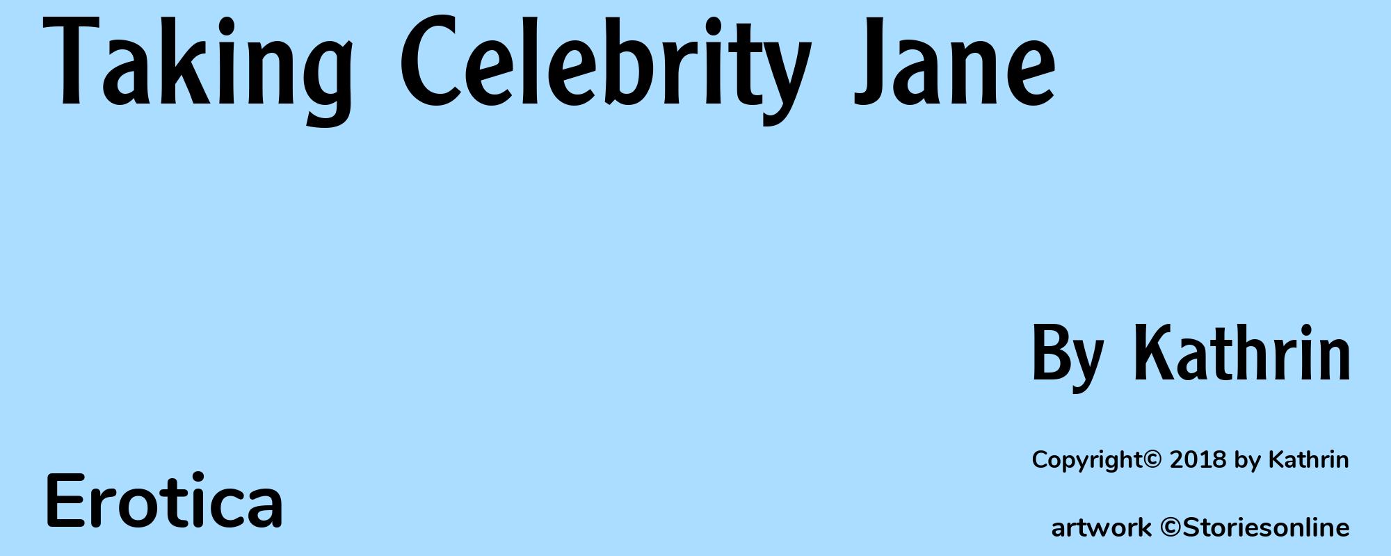 Taking Celebrity Jane - Cover