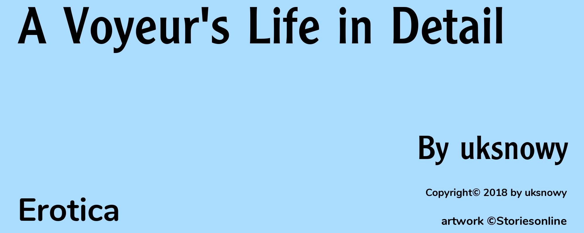 A Voyeur's Life in Detail - Cover