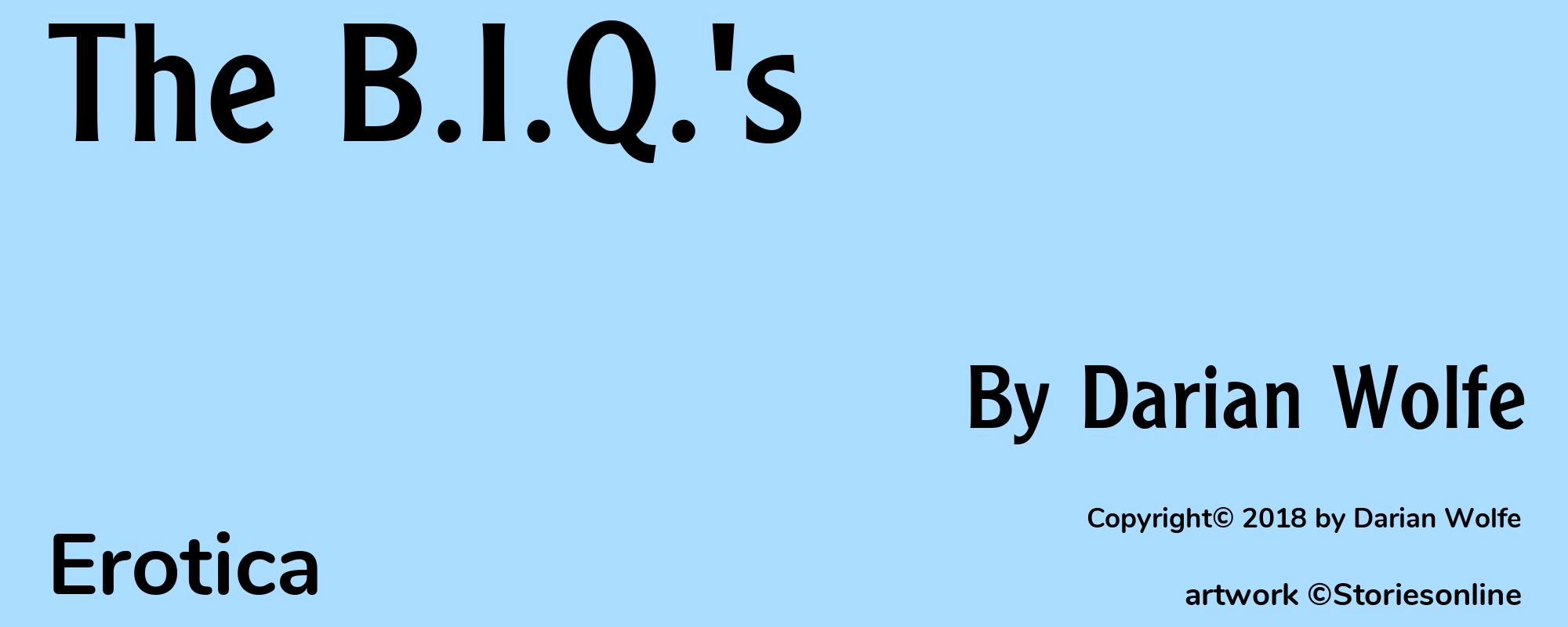 The B.I.Q.'s - Cover