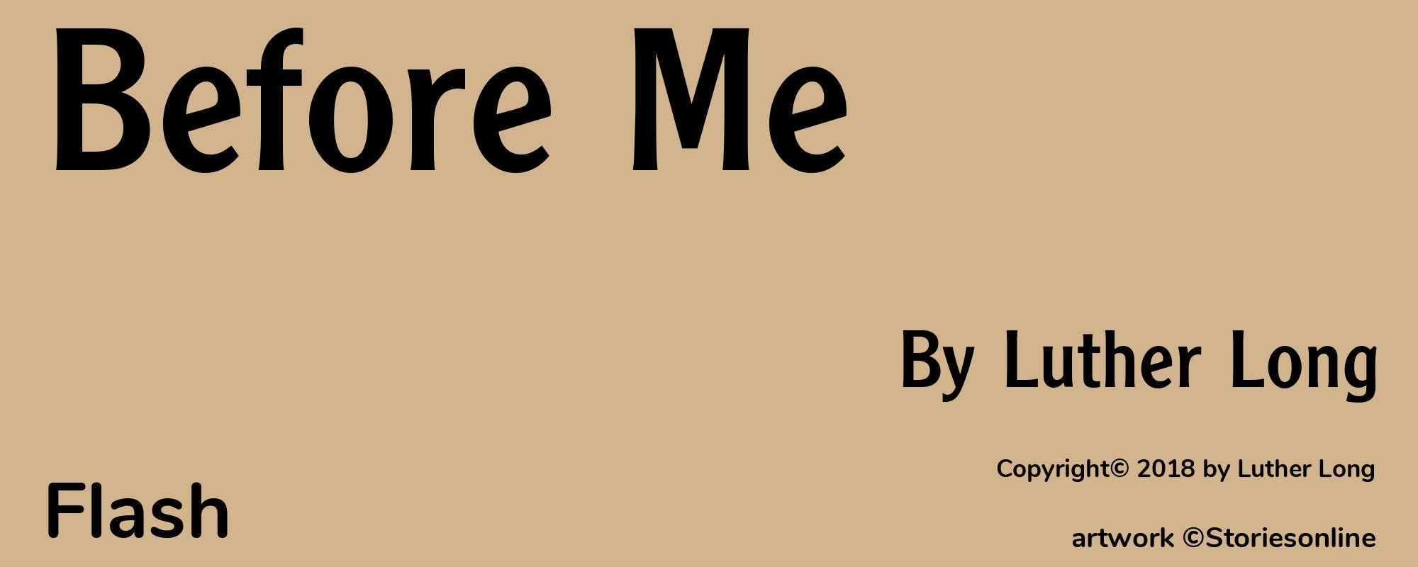 Before Me - Cover