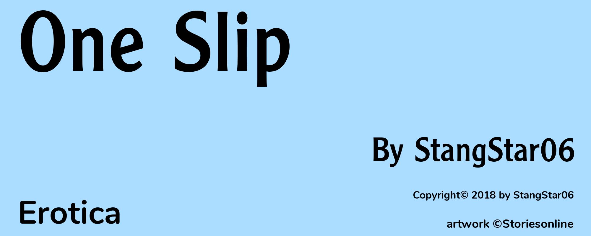 One Slip - Cover