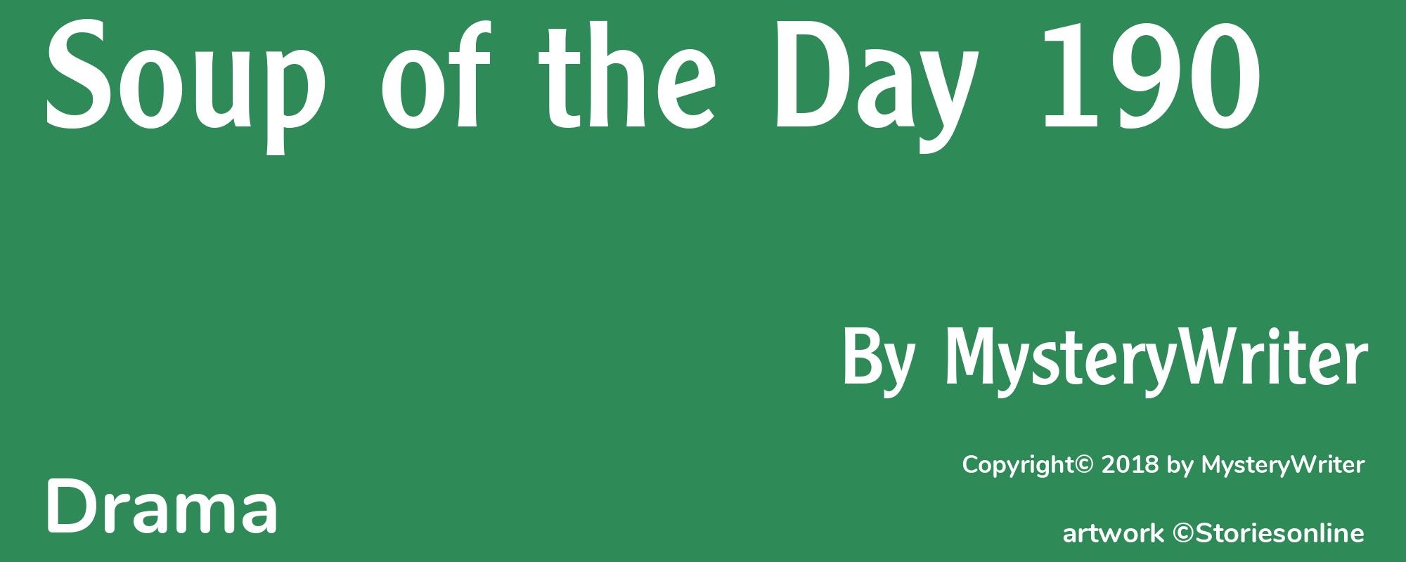Soup of the Day 190 - Cover