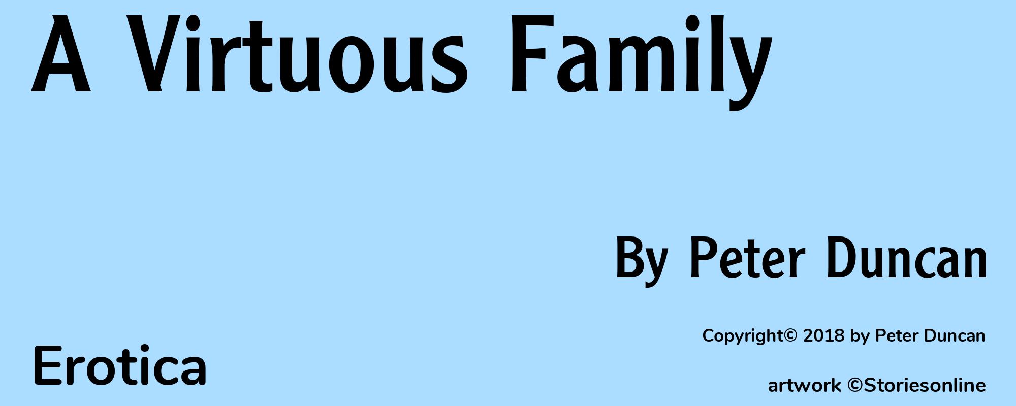 A Virtuous Family - Cover