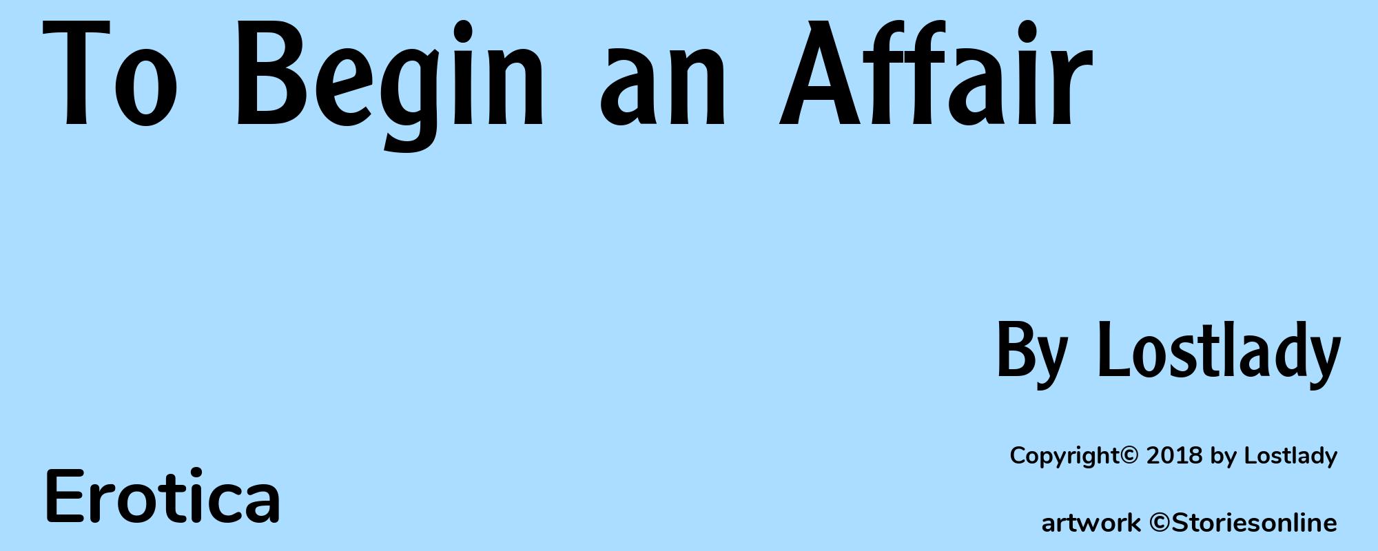 To Begin an Affair - Cover