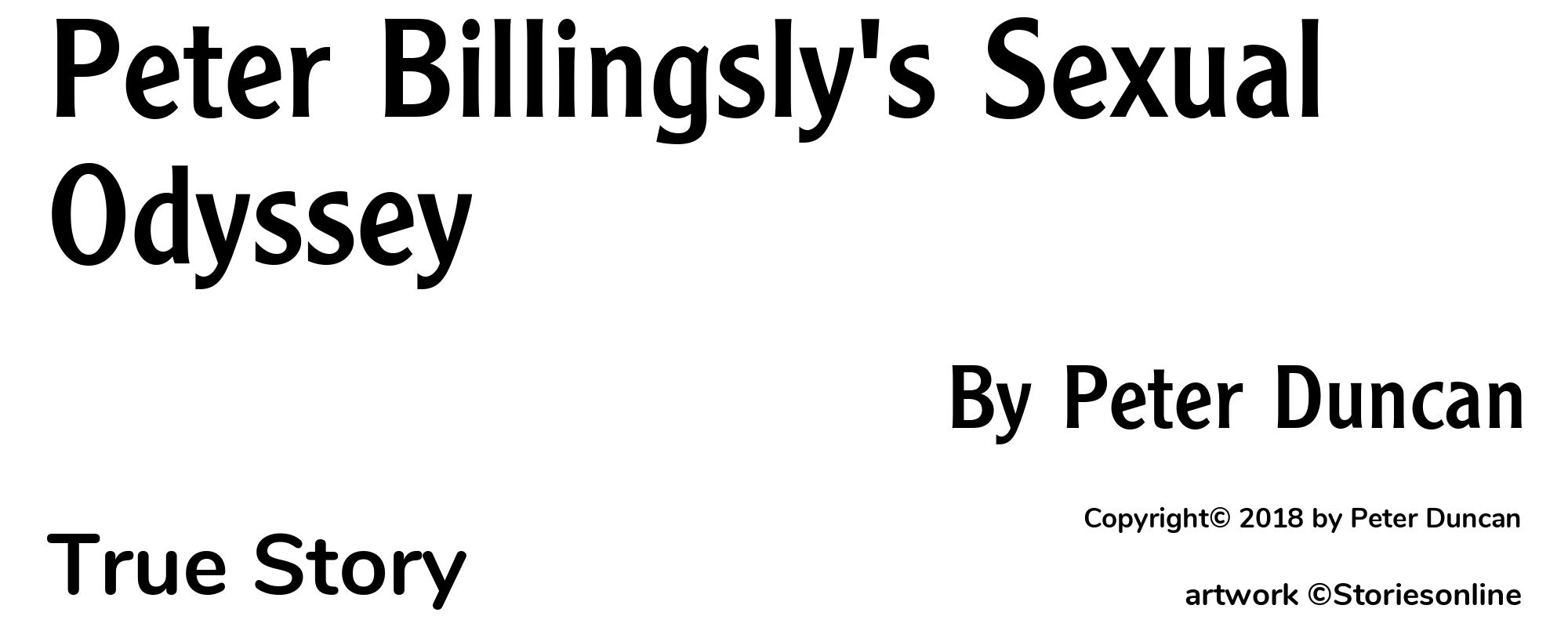 Peter Billingsly's Sexual Odyssey - Cover