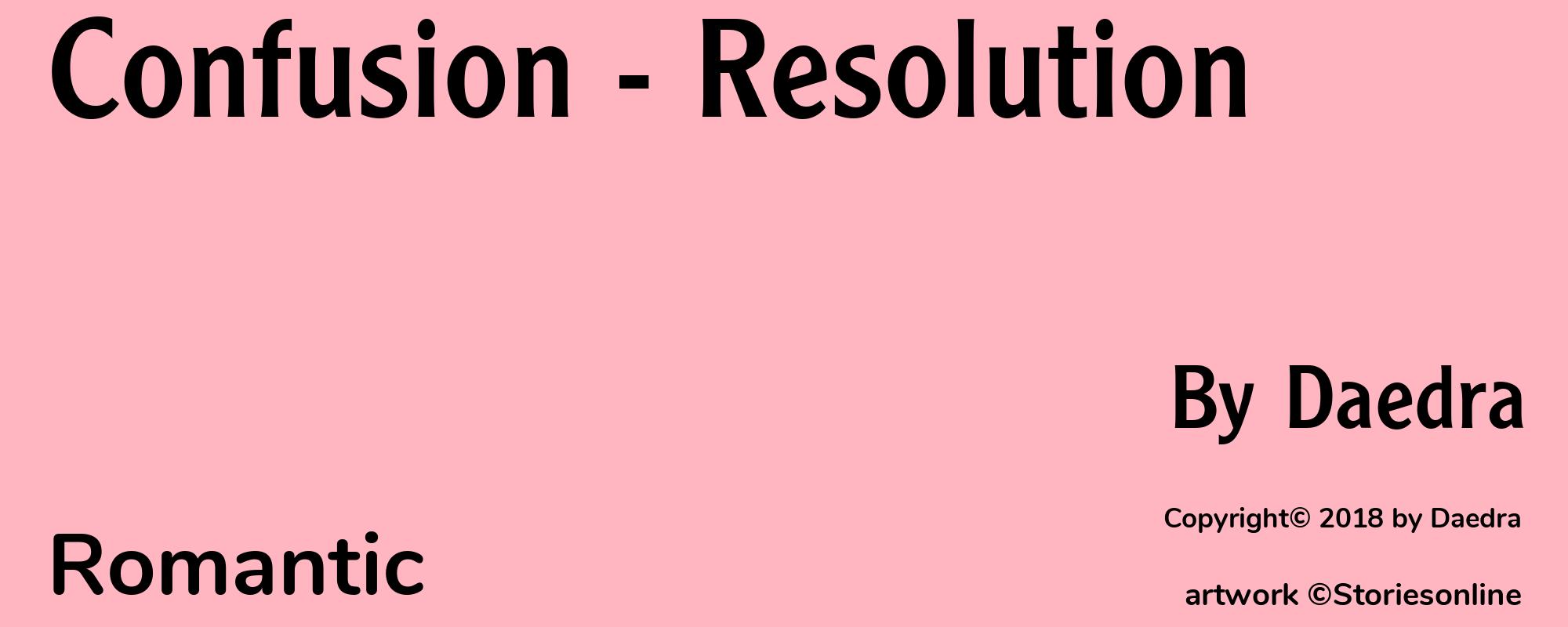 Confusion - Resolution - Cover