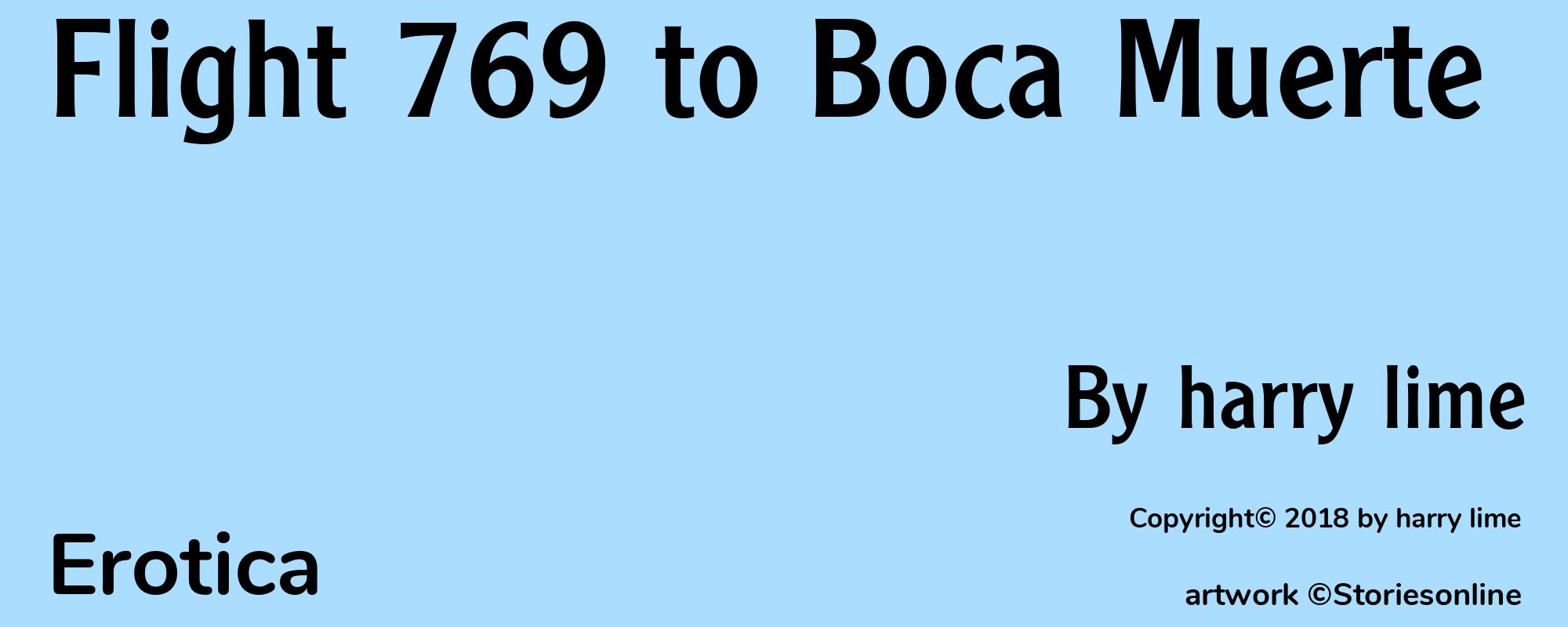 Flight 769 to Boca Muerte - Cover