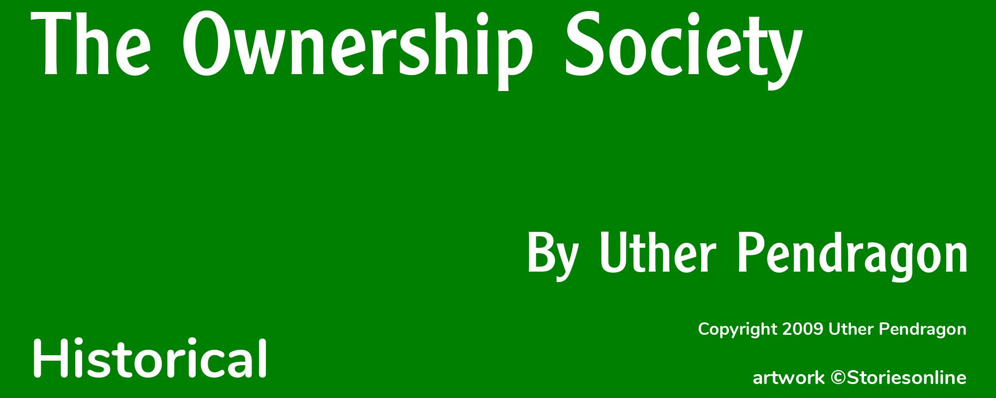 The Ownership Society - Cover