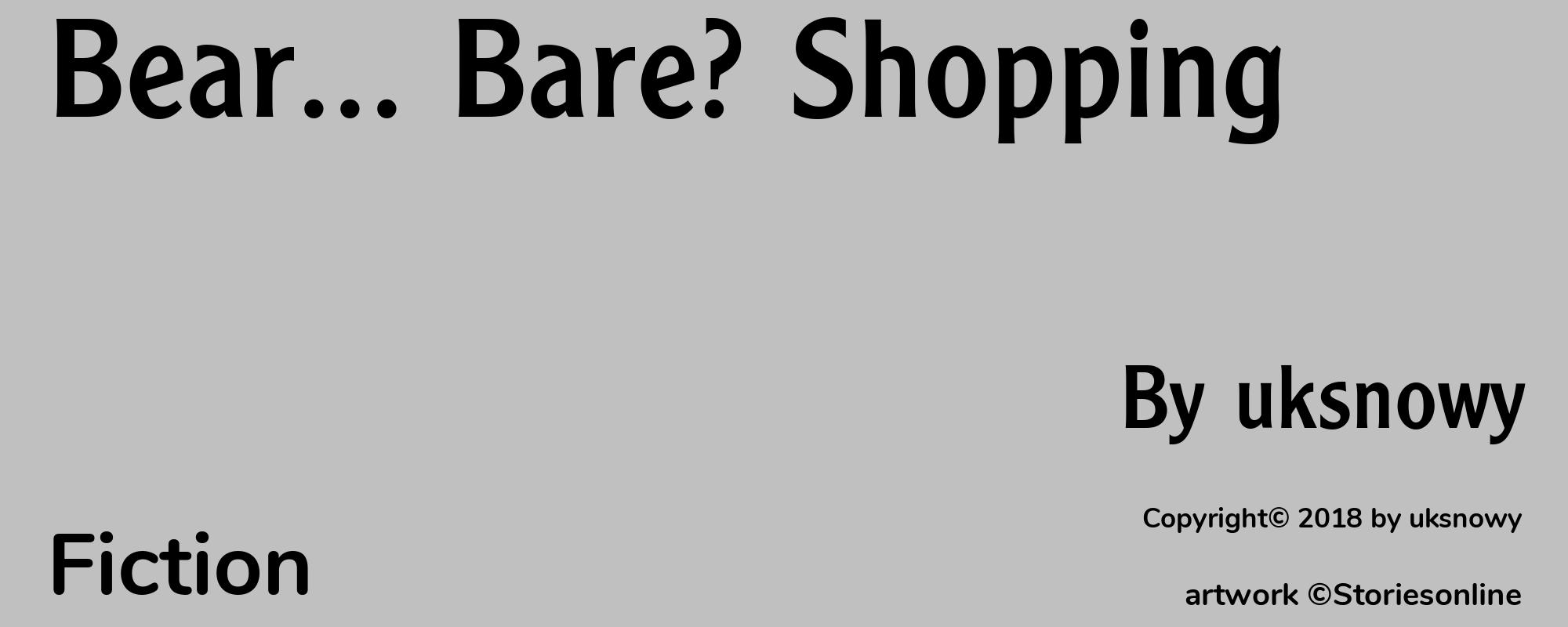 Bear... Bare? Shopping - Cover