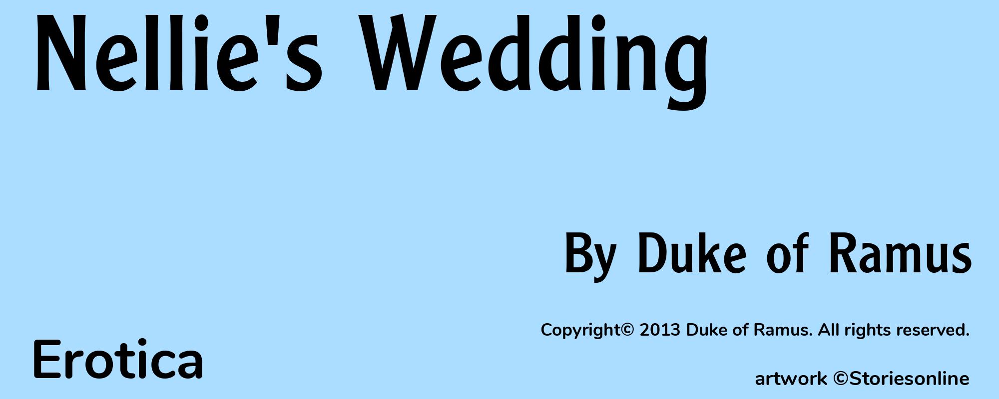 Nellie's Wedding - Cover