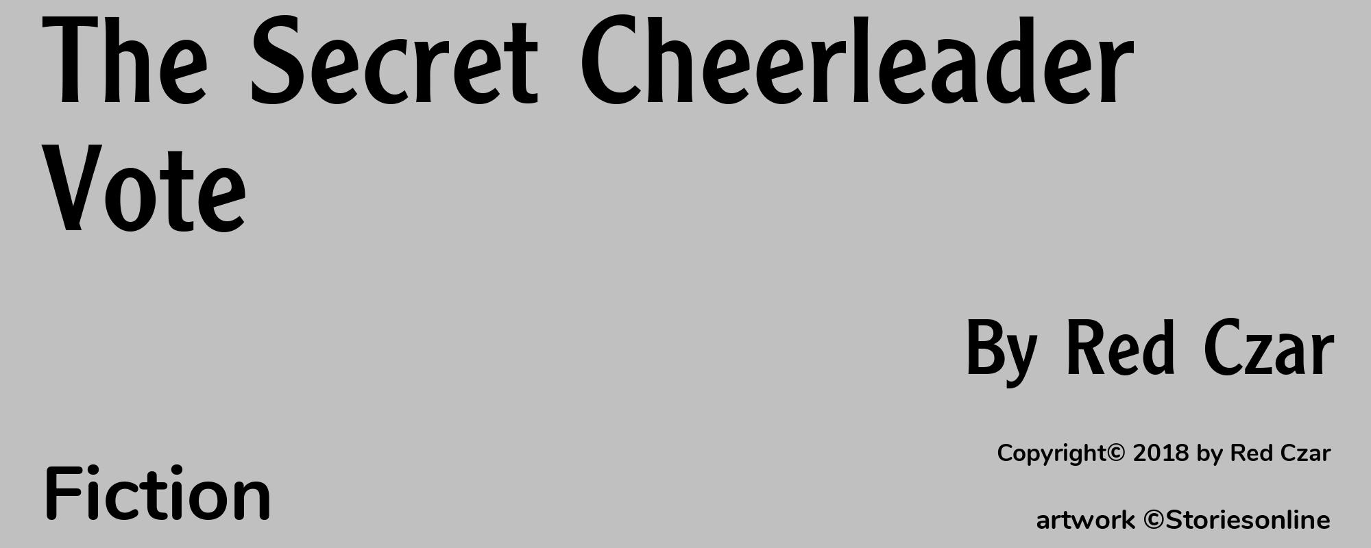 The Secret Cheerleader Vote - Cover