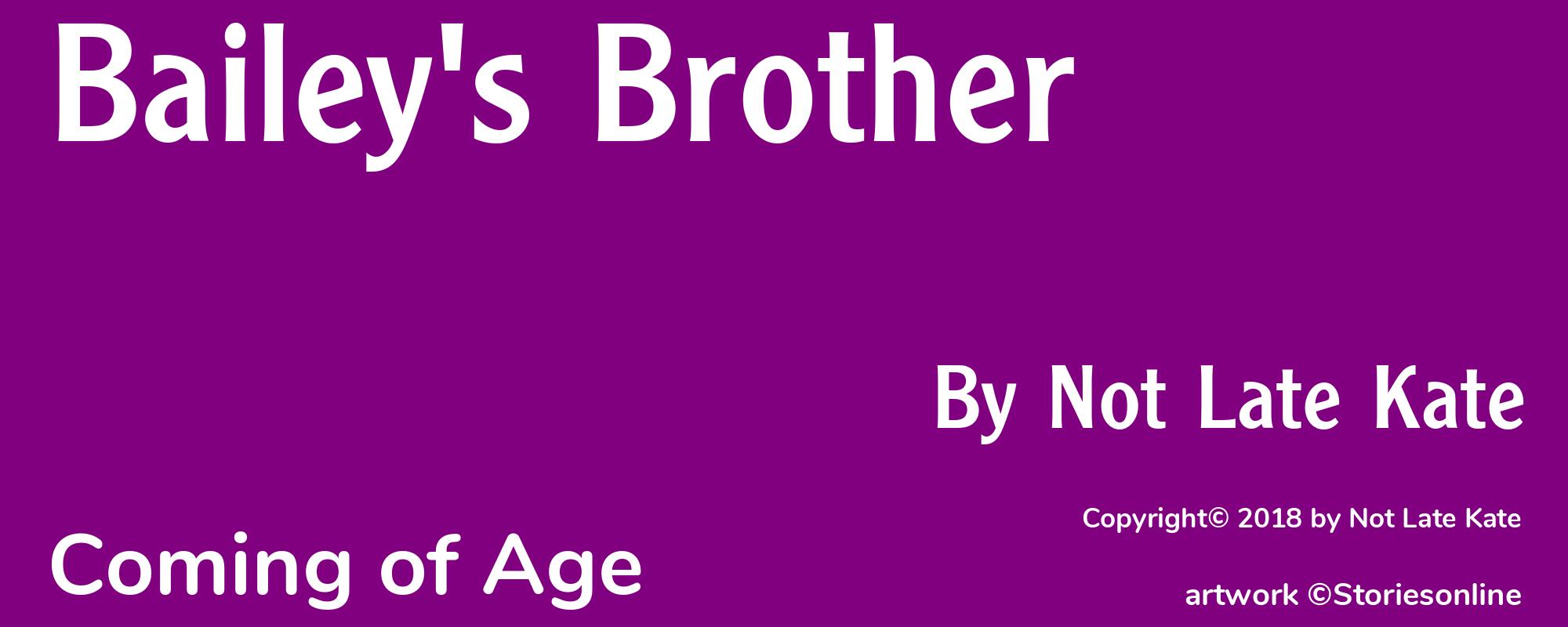 Bailey's Brother - Cover