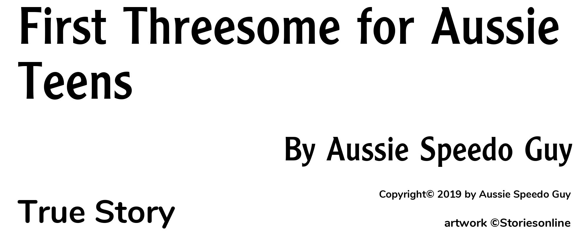 First Threesome for Aussie Teens - Cover