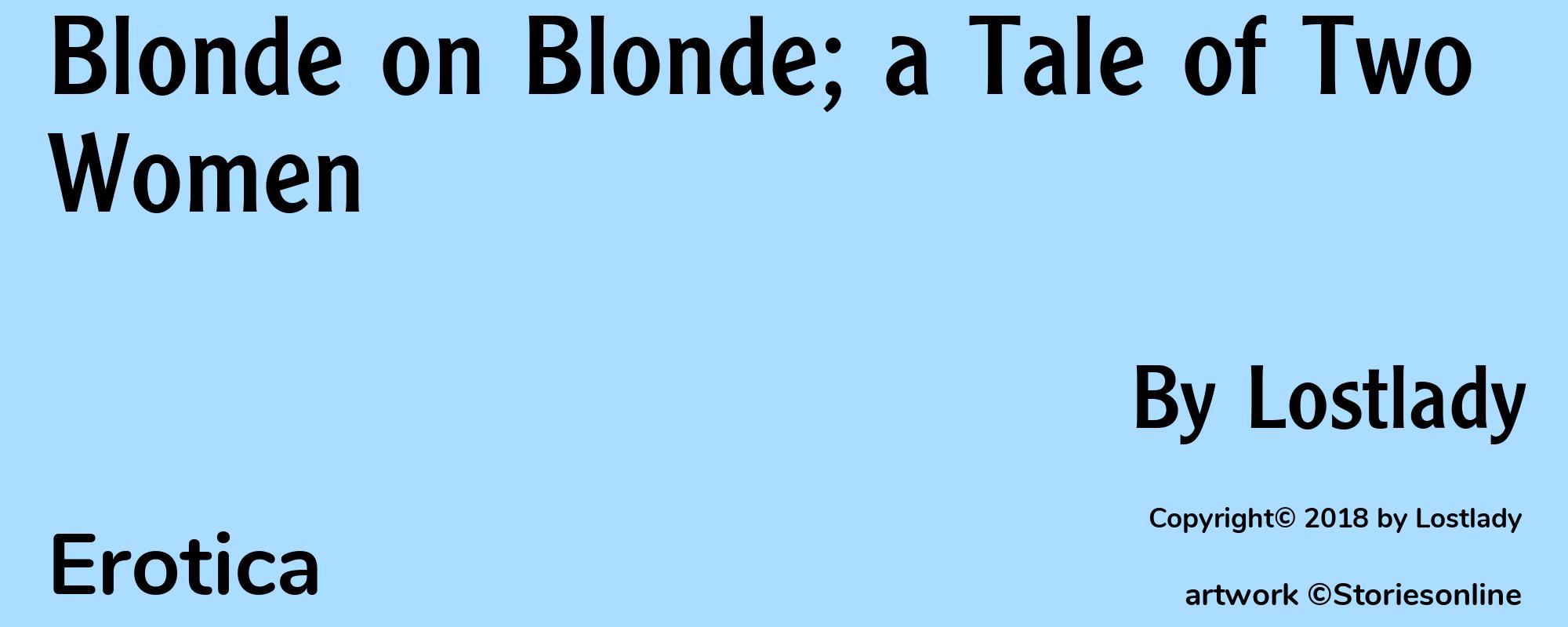 Blonde on Blonde; a Tale of Two Women - Cover