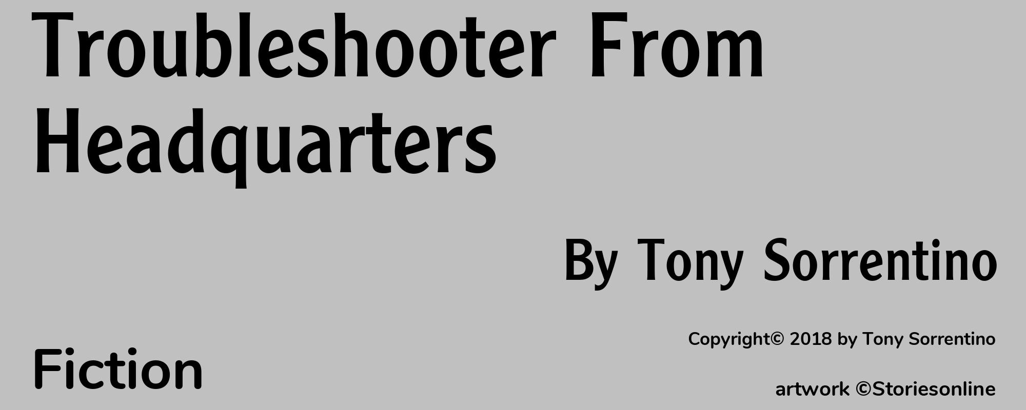 Troubleshooter From Headquarters - Cover