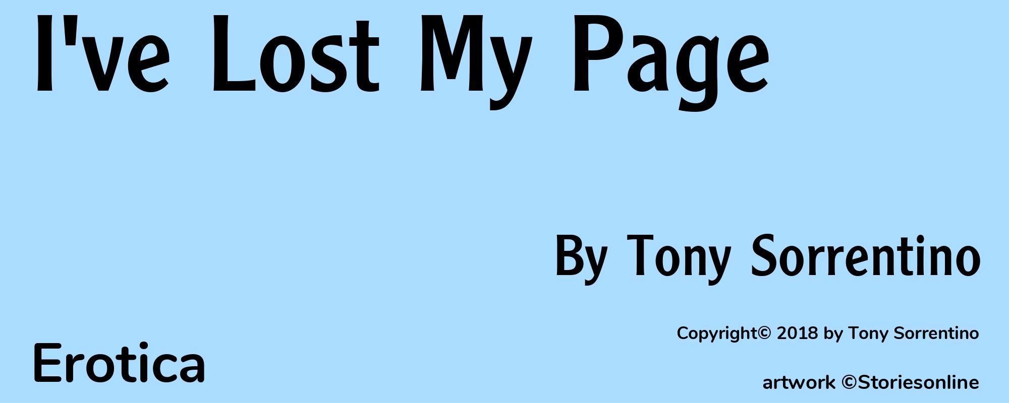 I've Lost My Page - Cover