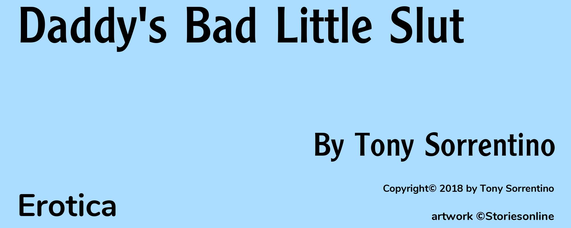 Daddy's Bad Little Slut - Cover