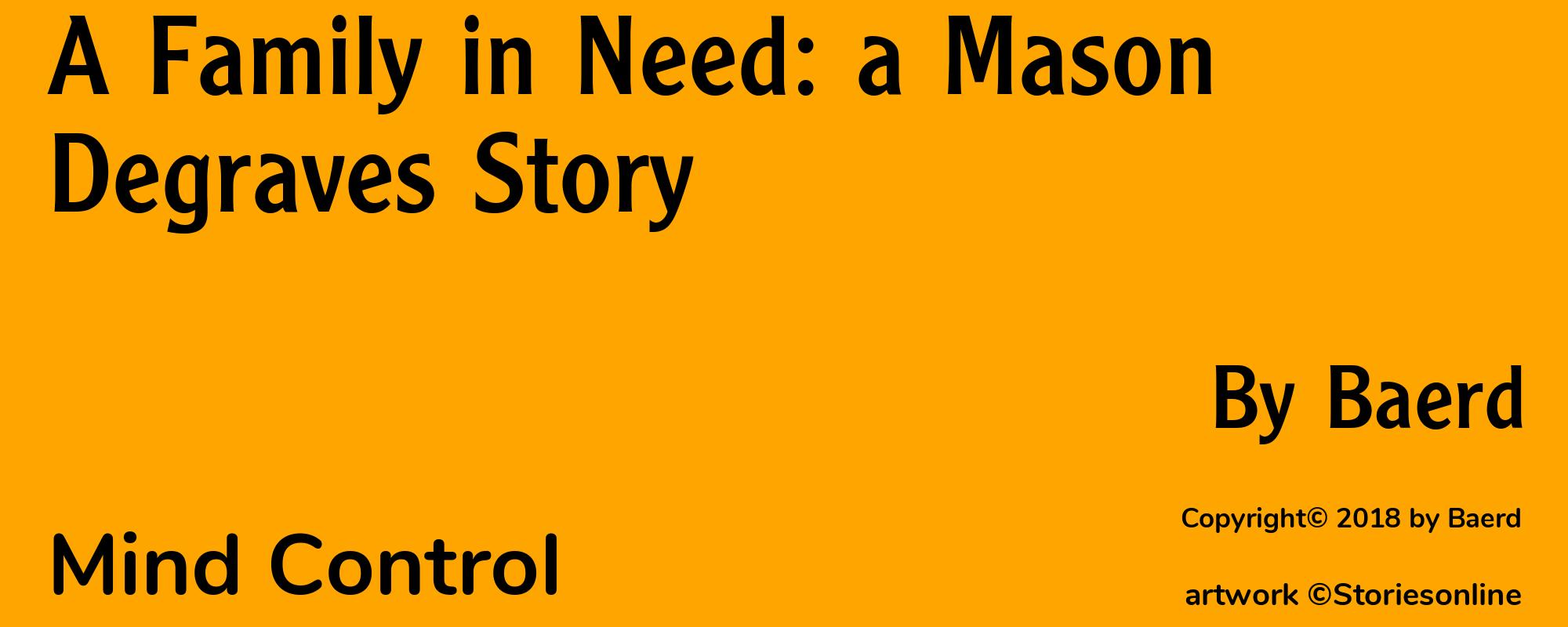 A Family in Need: a Mason Degraves Story - Cover