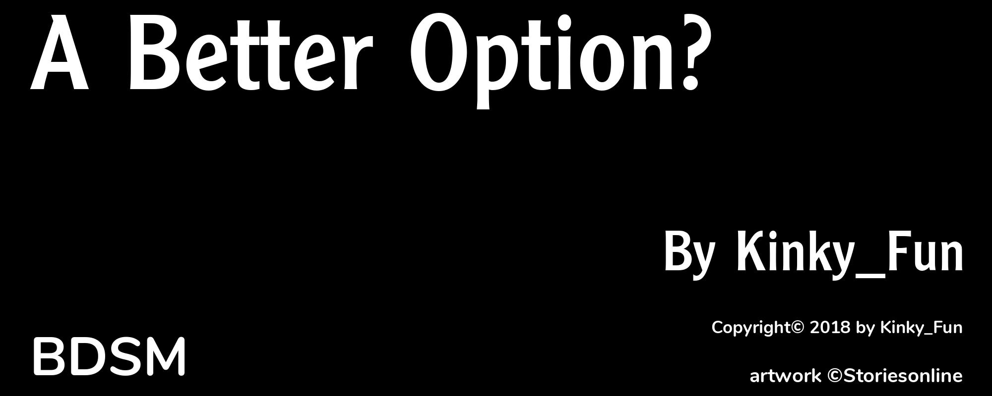 A Better Option? - Cover