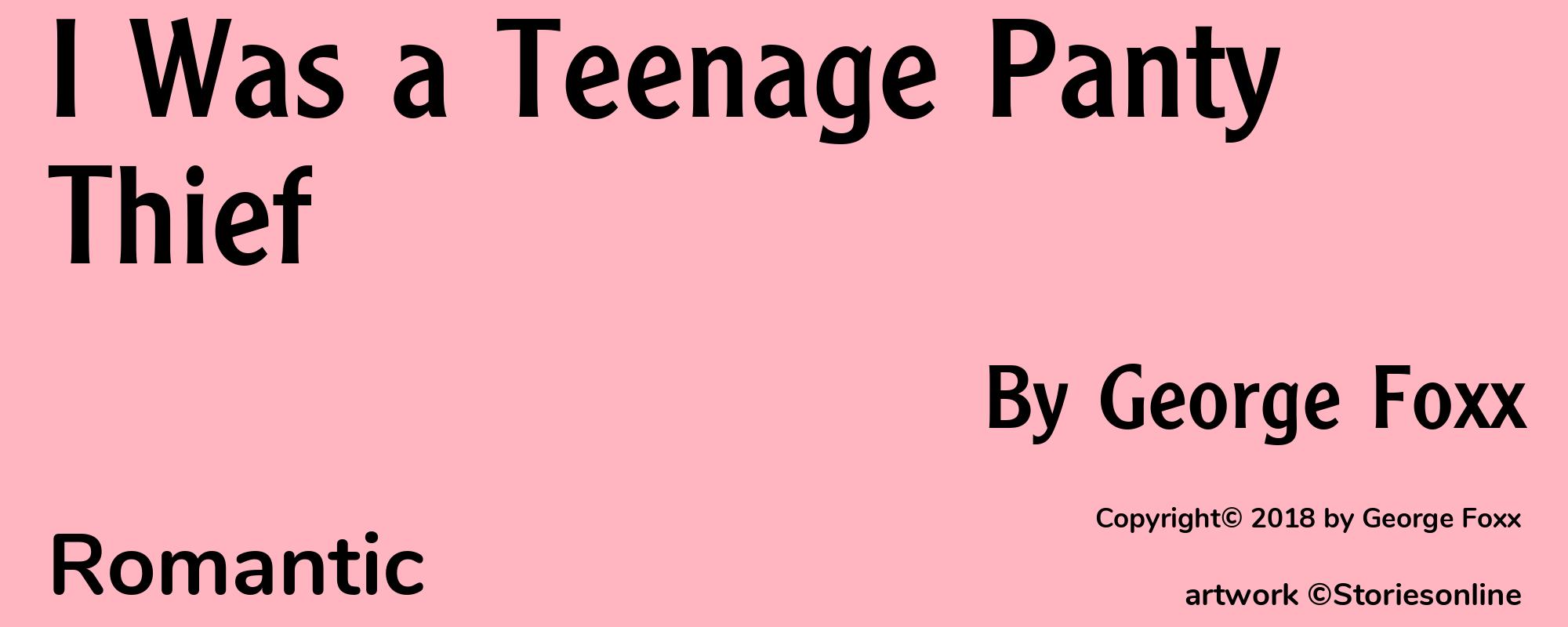 I Was a Teenage Panty Thief - Cover