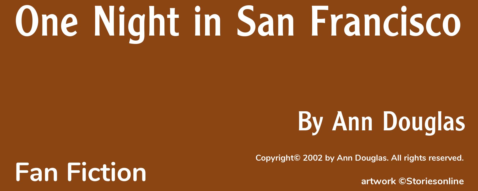 One Night in San Francisco - Cover