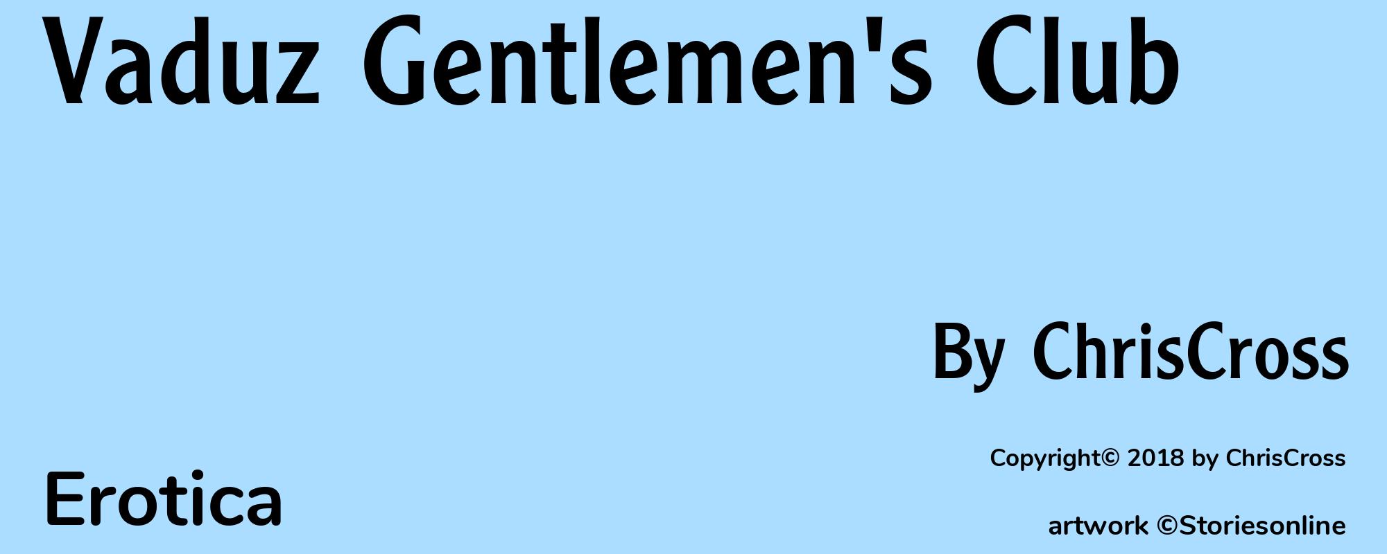 Vaduz Gentlemen's Club - Cover