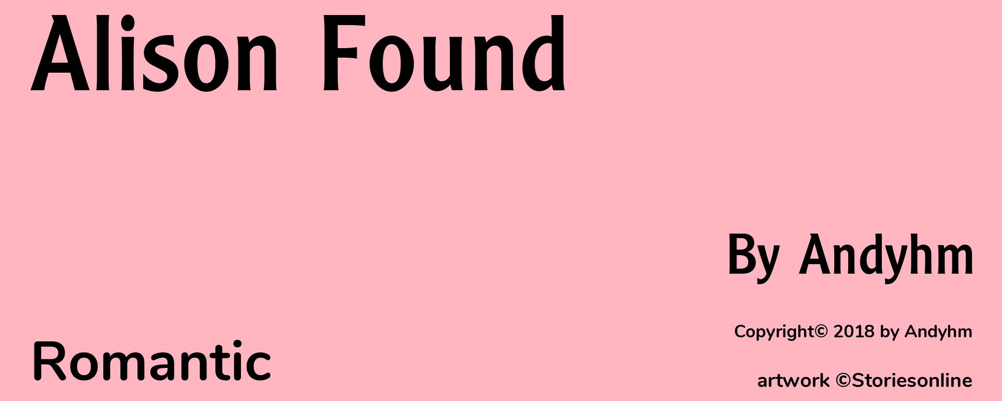 Alison Found - Cover