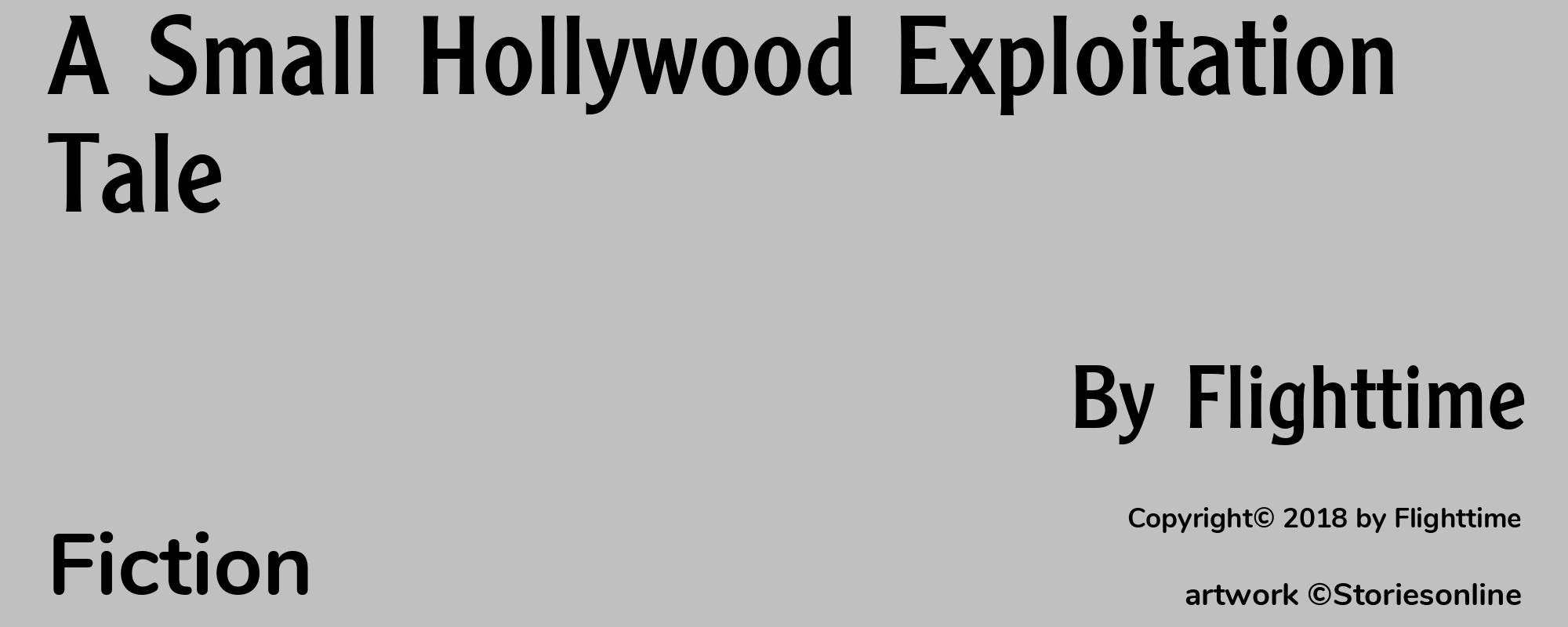 A Small Hollywood Exploitation Tale - Cover
