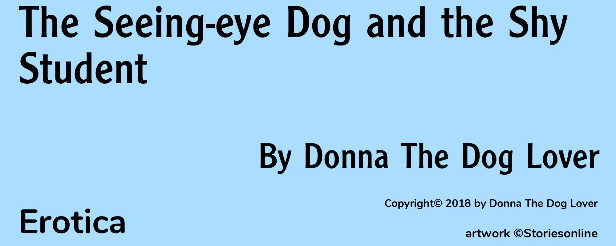 The Seeing-eye Dog and the Shy Student - Cover