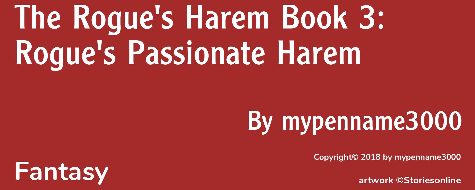 The Rogue's Harem Book 3: Rogue's Passionate Harem - Cover