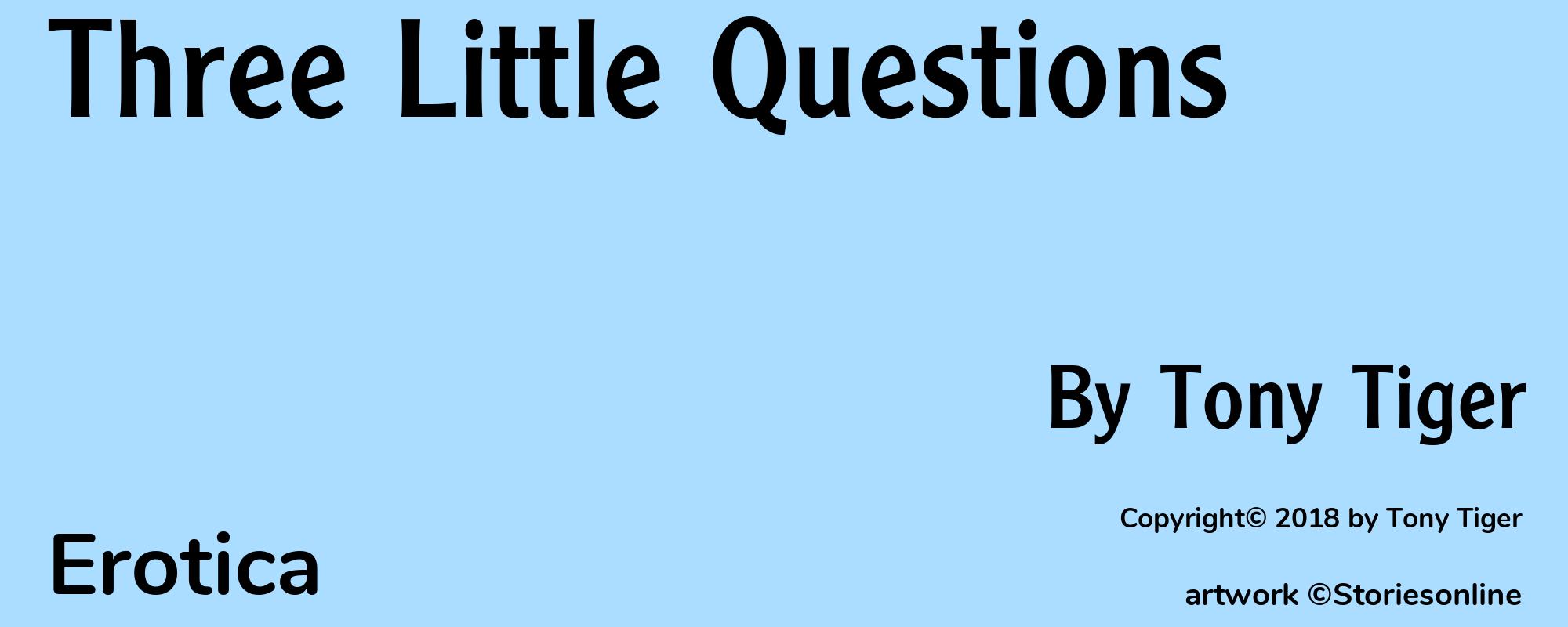 Three Little Questions - Cover