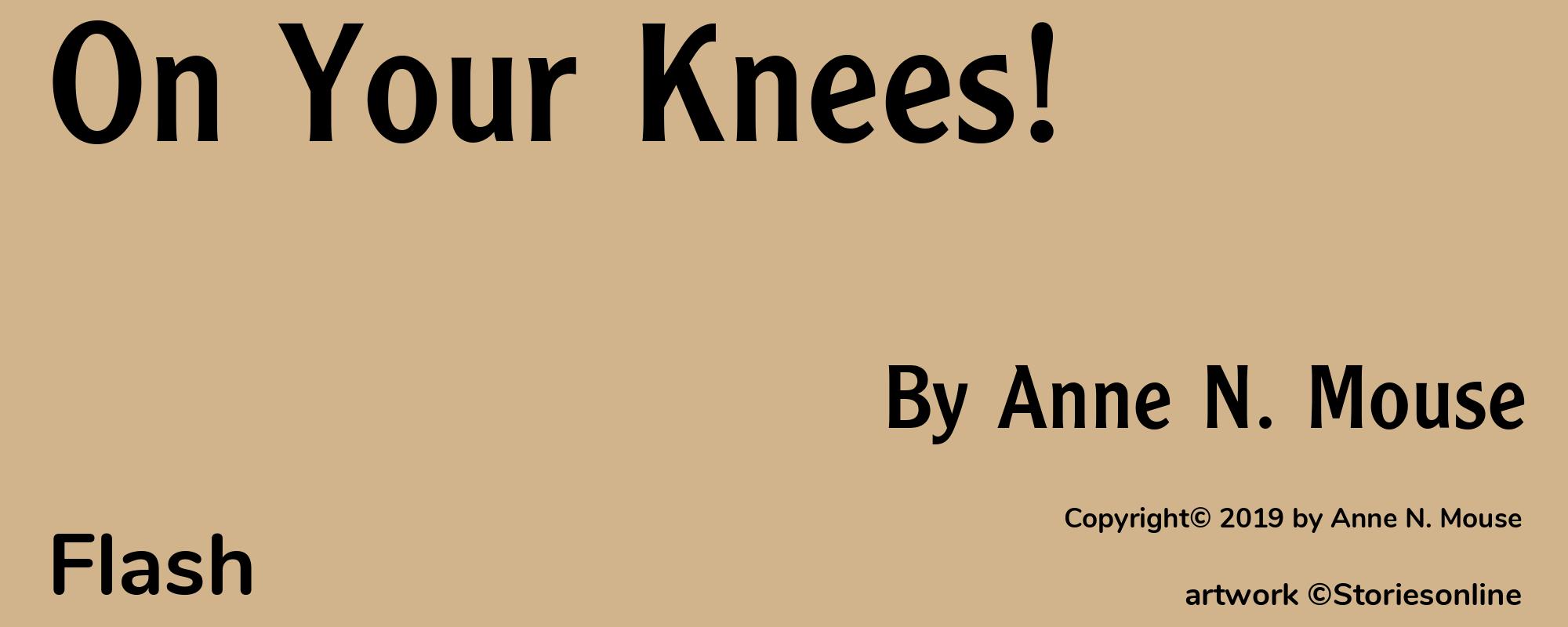 On Your Knees! - Cover