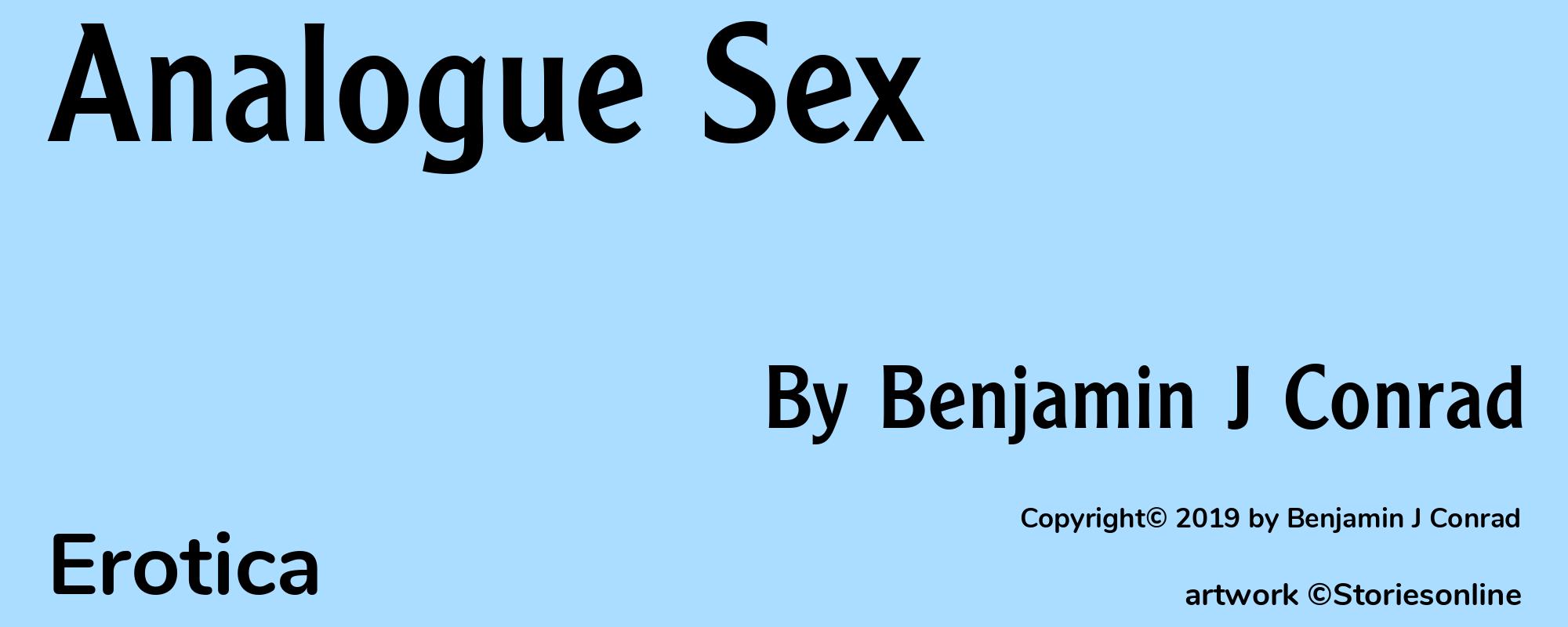 Analogue Sex - Cover