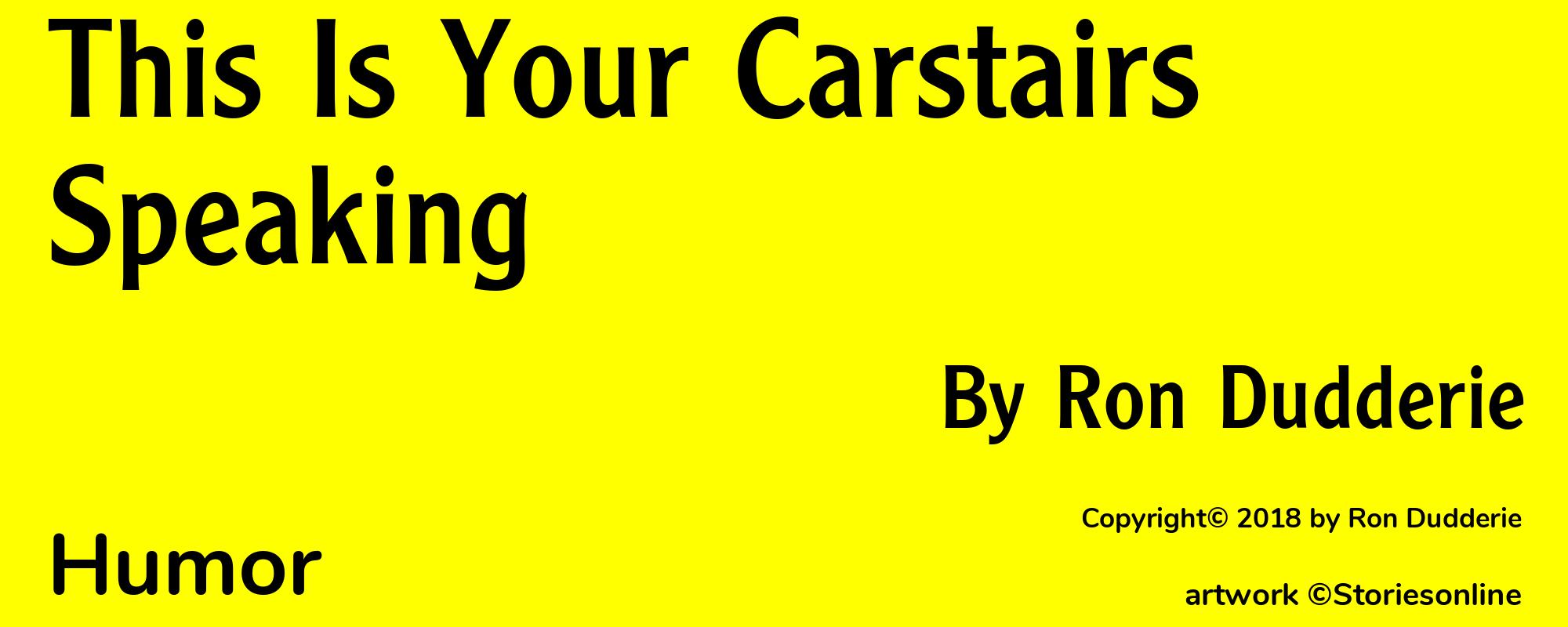 This Is Your Carstairs Speaking - Cover