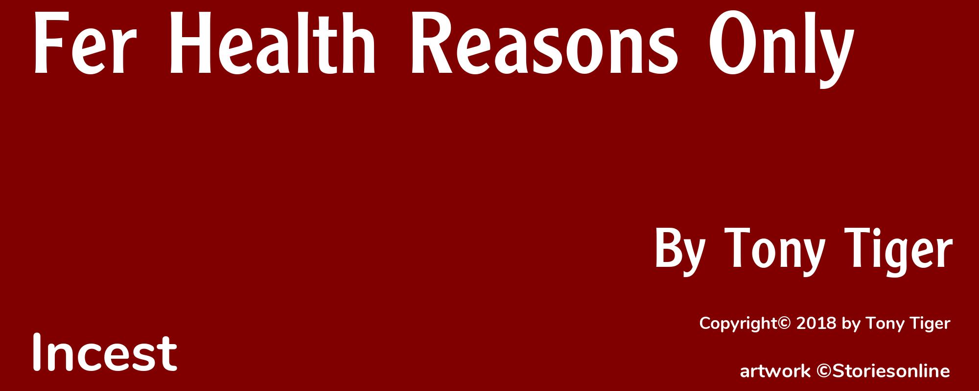 Fer Health Reasons Only - Cover